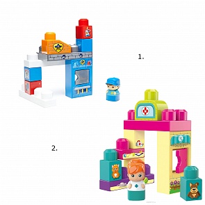 Маленькие игровые наборы – конструкторы, 2 вида (Mega Bloks, DYC54)